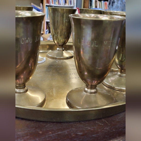 Korean War Goblet and Tray Set - Picture 8 of 10